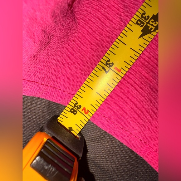 Monteau Los Angeles Pink Midi Square Neck, Puff Sleeved, Front Slit Dress Sz Lg - Picture 10 of 15